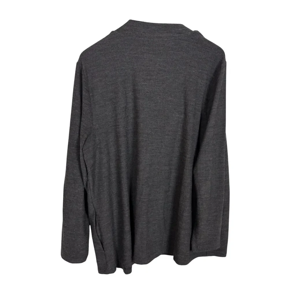 Weekends by Chico's Gray Cowl Neck Sweater Women's 3 USA XL